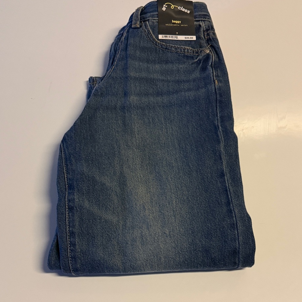 art class Boys' Dark Blue Washed Denim Jeans size 7